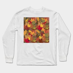 Colorful autumn leaves Long Sleeve T-Shirt